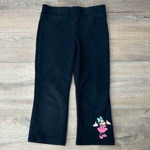 Disney Parks Kids Black Leggings with Minnie Mouse size 4